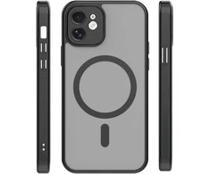 Dėklas Telforceone Mag Matt case for iPhone 12 6,1" juodas camera protection