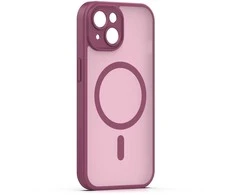 Dėklas Telforceone Mag Matt case for iPhone 13 6,1" maroon camera protection