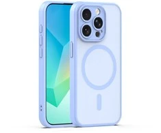 Dėklas Telforceone Mag Matt case for iPhone 14 Pro 6,1" light mėlynas camera protection