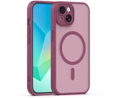 Dėklas Telforceone Mag Matt case for iPhone 14 6,1" maroon camera protection