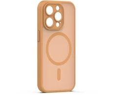Dėklas Telforceone Mag Matt case for iPhone 15 Pro 6,1" ruda camera protection