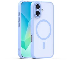 Dėklas Telforceone Mag Matt case for iPhone 16 6,1" light mėlynas camera protection