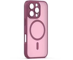 Dėklas Telforceone Mag Matt case for iPhone 16 Pro Max 6,9" maroon camera protection