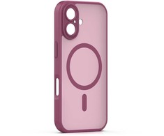 Dėklas Telforceone Mag Matt case for iPhone 16 6,1" maroon camera protection