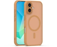 Dėklas Telforceone Mag Matt case for iPhone 16 6,1" ruda camera protection