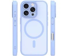 TFO „Mag Matt“ dėklas, skirtas „iPhone 16 Pro“ 6,3", šviesiai mėlynas, su apsauga kamerai