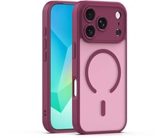 Dėklas Telforceone Mag Matt case for iPhone 17 Pro 6,3'' maroon camera protection