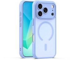 Dėklas Telforceone Mag Matt case for iPhone 17 Pro Max / 18 Pro Max 6,9'' light mėlynas camera protection