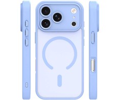Dėklas Telforceone Mag Matt case for iPhone 17 Pro Max / 18 Pro Max 6,9'' light mėlynas camera protection