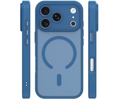 Dėklas Telforceone Mag Matt case for iPhone 17 Pro Max / 18 Pro Max 6,9'' dark mėlynas camera protection