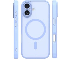 TFO Mag Matt dėklas, skirtas iPhone 17 6,3" / 18 6,3" šviesiai mėlynas, su apsauga kamerai