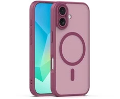 Dėklas Telforceone Mag Matt case for iPhone 17 6,3'' maroon camera protection