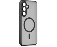 Dėklas Telforceone Mag Matt case for Samsung Galaxy S24 / S25 juodas big hole