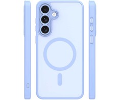 Dėklas Telforceone Mag Matt case for Samsung Galaxy S25 FE light mėlynas camera protection