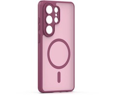 TFO „Mag Matt“ dėklas, skirtas „Samsung Galaxy S26 Ultra“, bordo spalvos, su apsauga kamerai