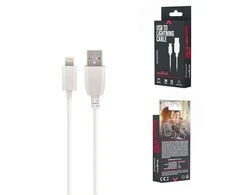 „Maxlife“ laidas USB – „Lightning“ 2,0 m 2A baltas