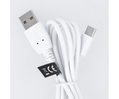 USB laidas Maxlife Type-C FastCharging baltas, 3.0A, 1.0m