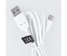 USB laidas Maxlife Type-C FastCharging baltas, 3.0A, 1.0m