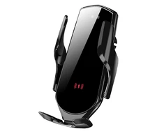 Maxlife automobilinis telefono laikiklis for air vent MXCH-08 automatic with wireless charging juodos spalvos 15W