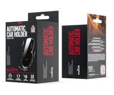 Maxlife automobilinis telefono laikiklis for air vent MXCH-08 automatic with wireless charging juodos spalvos 15W