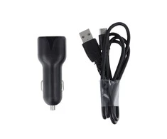 Maxlife MXCC-01 automobilinis įkroviklis 2x USB 2.4A juodas + USB-C laidas