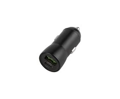 TelForceone Maxlife MXCC-04 PD QC automobilinis įkroviklis 1x USB-C 1x USB 20W juodas