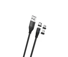 Magnetinis laidas "Maxlife" 3in1 2A, 1m