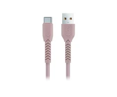 Maxlife MXUC-04 kabelis USB - USB-C 1,0 m 3A rožinės spalvos