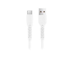 Maxlife MXUC-04 kabelis USB - microUSB 1,0 m 3A baltos spalvos