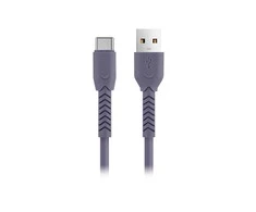Maxlife MXUC-04 kabelis USB - USB-C 1,0 m 3A violetinės spalvos