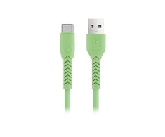 Maxlife MXUC-04 kabelis USB - USB-C 1,0 m 3A žalios spalvos
