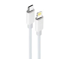 Telforceone Maxlife MXUC-05 kabelis USB-C - Lightning 1,0 m 20W baltos spalvos