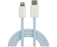 Maxlife MXUC-06 kabelis USB-C - Lightning 1,0 m 20W mėlynos spalvos nylon