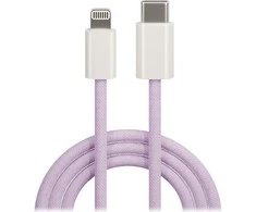 Maxlife MXUC-06 kabelis USB-C - Lightning 1,0 m 20W violetinės spalvos nylon
