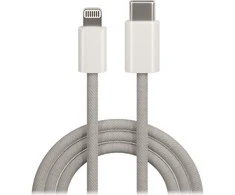 TelForceone Maxlife MXUC-06 kabelis USB-C - Lightning 1,0 m 20W pilkas nailonas