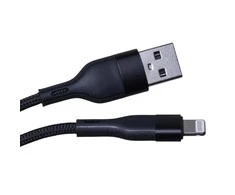 Maxlife MXUC-07 kabelis USB - Lightning 1,0 m 2,4A juodos spalvos nylon
