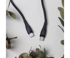 Maxlife MXUC-08 laidas USB-C – USB-C 1,0 m 100W juodas nailoninis