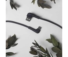Telforceone Maxlife MXUC-09 angle cable USB - USB-C 2,0 m 3A juodas