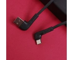 Maxlife MXUC-09 kampinis laidas USB – USB-C 1,0 m 3A juodas