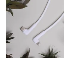 Maxlife MXUC-09 kampinis laidas USB-C – Lightning 1,0 m 27W baltas
