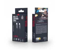 Telforceone Maxlife MXUC-12 cable USB-C - Lightning 3,0 m 27W juodas