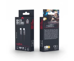Telforceone Maxlife MXUC-12 cable USB-C - USB-C 3,0 m 100W juodas