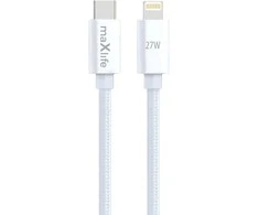 Telforceone Maxlife MXUC-12 laidas USB-C - Lightning 1,0 m 27W baltas