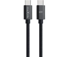 Techonic Telforceone Maxlife MXUC-12 cable USB-C - USB-C 3,0 m 60W juodas