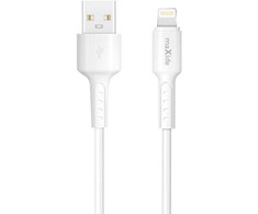 Telforceone Maxlife MXUC-13 kabelis USB-A - Lightning 1,0 m 3A baltas