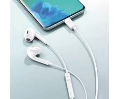 TelForceone Maxlife laidinės ausinės MXEP-04 USB-C baltos spalvos