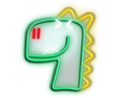 TelForceone Neoninis LED JURASSIC DINO žalias FLNJ02"Forever" šviesiai
