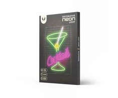 TelForceone Neoniniai PLEXI LED KOKTEILIAI rožinė žalia FPNE02X Forever Light