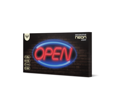 TelForceone Neoninė PLEXI LED OPEN mėlyna raudona FPNE04X"Forever" šviesiai