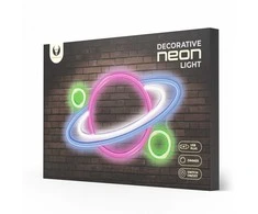 TelForceone Neoninis PLEXI LED PLANET daugiaspalvis FPNE05X"Forever" šviesiai